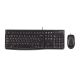 22. Zestaw klawiatura + mysz Logitech MK120 920-002562 (membranowa; USB 2.0; (US); kolor czarny; optyczna; 1000 DPI)