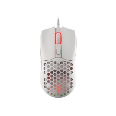 2. Mysz dla graczy Genesis Krypton 750 lekka 8000 DPI PAW3333 RGB Biała gamingowa