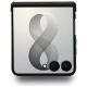 4. Etui Guess Magnetic Ring Stand Grained Classic Logo MagSafe na Samsung Galaxy Z Flip 8 - beżowe