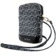 Torebka Guess Zip GCube Bottom Stripe na telefon - czarna