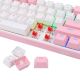 10. REDRAGON K617-RGB Fizz RGB White/Pink klawiatura USB Różowy, Biały