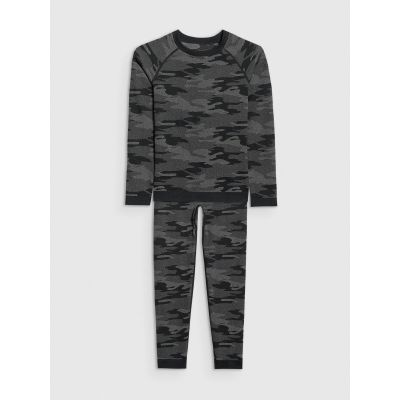 8. Bielizna termoaktywna bezszwowa komplet chłopięca 4F 4FJRAW25USEAM266-90A