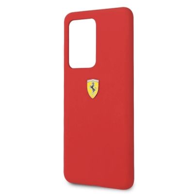 5. Etui Ferrari Silicone na Samsung Galaxy S20 Ultra - czerwone