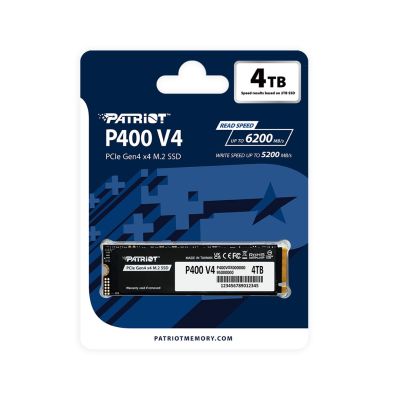 4. SSD Patriot P400 V4 4TB M.2 2280 PCI-E x4 Gen4 NVMe