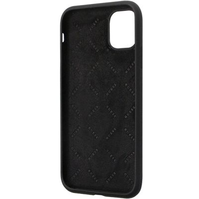 7. Etui Guess Silicone Logo Strass 4G na iPhone 11 / Xr - czarne