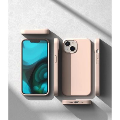 5. Ringke APPLE iPhone 14 Plus 6.7" SILICONE PINK SAND