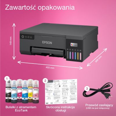 9. Epson EcoTank L8050 Drukarka atramentowa 25 str./min