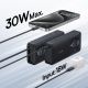 7. Powerbank Baseus Free2Pull 10000mAh 30W z portem USB-C i rozwijanym kablem USB-C - czarny