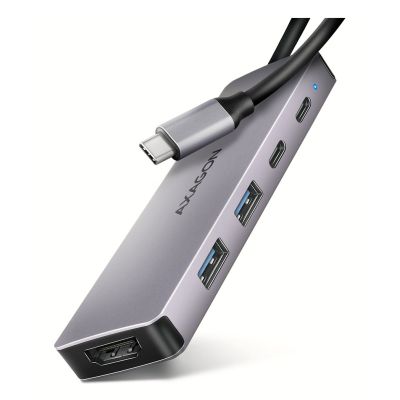 9. Axagon HMC-5H60 stacja dokująca Przewodowa USB 3.2 Gen 1 (3.1 Gen 1) Type-C Szary