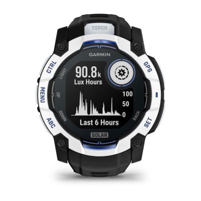 9. Smartwatch Garmin Instinct 3 Solar 010-02935-03 50mm czarno-biały