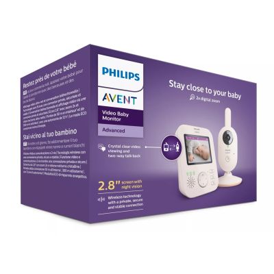 11. Philips AVENT Elektroniczna niania video SCD881/26 Ekran 2,8-cala