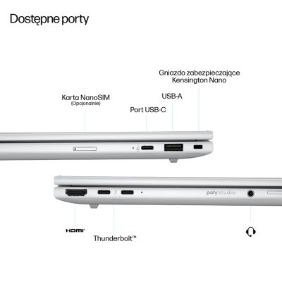 4. HP EliteBook 8 G1i Next Gen AI PC Copilot+ PC Intel Core Ultra 5 228V Laptop 35,6 cm (14") WUXGA 32 GB LPDDR5x-SDRAM 512 GB SSD Wi-Fi 7 (802.11be) Windows 11 Pro Srebrny
