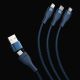 8. Baseus Flash Series II kabel USB Typ C / USB Typ A - USB Typ C / Lightning / micro USB 100 W 1,2 m niebieski (CASS030103)