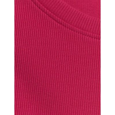 8. Longsleeve slim z prążkowanej dzianiny damski 4F 4FRAW25TLONF656-53S