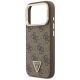 6. Etui Guess 4G PU Triangle Logo & Stand Camera Magsafe na iPhone 18 Pro / 17 Pro - brązowe