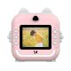 10. Aparat z drukarką termiczną Wozinsky WDT-01 kamera, dla dzieci - różowy