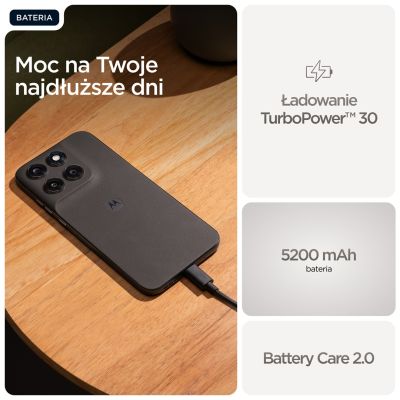 3. Motorola moto g77 17,3 cm (6.8") Hybrid Dual SIM Android 16.0 5G USB Type-C 8 GB 256 GB 5200 mAh Czarny