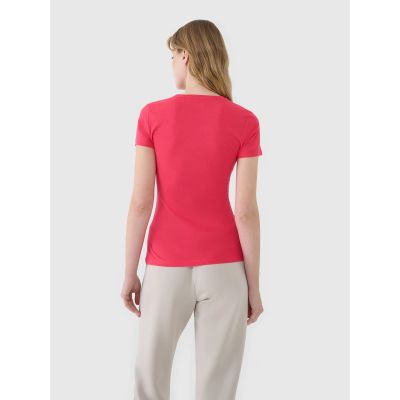 2. T-shirt damski4F slim z modalem 4F 4FWSS25TTSHF1995-54S