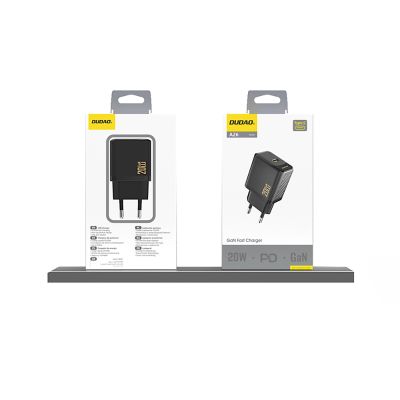 4. Ładowarka Dudao A26 PD20W GaN USB-C - czarna