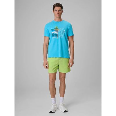 3. T-shirt regular z nadrukiem męski 4F 4FRSS26TTSHM4303-33S