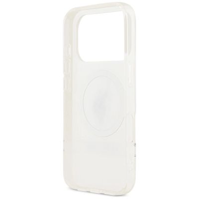 7. Etui US Polo DH and Bottom Stripe Logo MagSafe na iPhone 17 Pro - białe