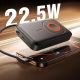 5. Powerbank Joyroom JR-PBM02 22,5W 10000mAh 3w1 indukcyjny magnetyczny kompatybilny z MagSafe z wbudowanym kablem - czarny