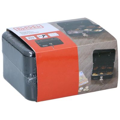20. KASETKA METALOWA NA PIENIĄDZE DOKUMENTY 15x8x11,8 CM BLACK + DECKER