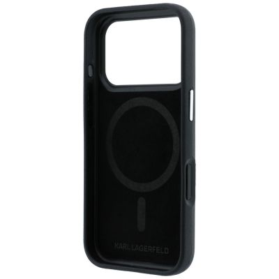 8. Etui Karl Lagerfeld Smooth Ikonik Sketch MagSafe do iPhone 18 Pro / 17 Pro - czarne
