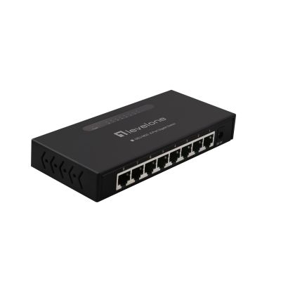 2. LevelOne GEU-0822 przełącznik sieciowy Nie zarządzany Gigabit Ethernet (10/100/1000) Czarny