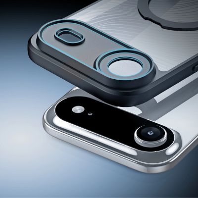 7. Etui Dux Ducis Aimo Mag z pierścieniem magnetycznym i podstawką na iPhone 17 Air – czarne