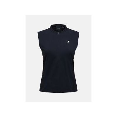 Koszulka damska PEAK PERFORMANCE W Mountainbreath Sleveless Polo kolor czarny