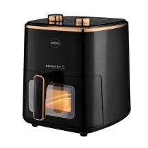 ELDOM FRYTKOWNICA BEZTŁUSZCZOWA FR500 5,5 L 1200W SZKLANY POJEMNIK, RUSZT, SILIKONOWA PODKŁADKA, 8 PROGRAMÓW, REGULACJA TEM.
