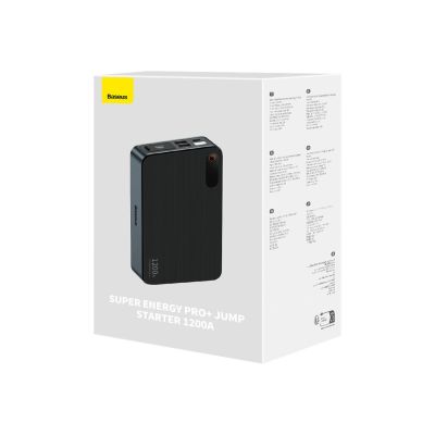 8. Powerbank Jump Starter do samochodu 1200A Baseus Super Energy Pro+ - czarny