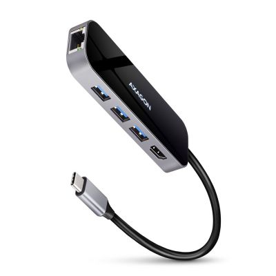 12. Axagon HMC-6GL stacja dokująca USB 3.2 Gen 1 (3.1 Gen 1) Type-C Czarny, Szary