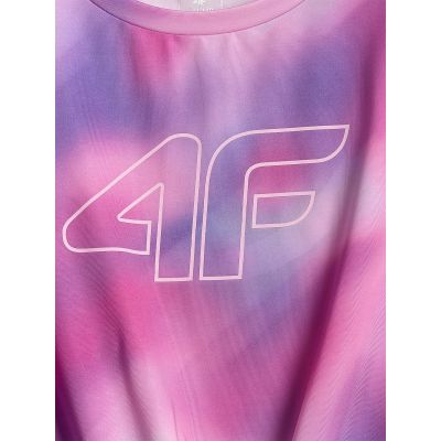 7. Crop-top sportowy szybkoschnący dziewczęcy 4F 4FJRSS26TFTSF2387-90A