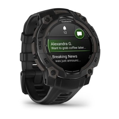 27. Zegarek sportowy Garmin Instinct 3 AMOLED 45mm Czarny