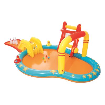 3. Bestway 53068 Dmuchany Plac zabaw 435x213x117cm