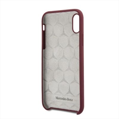 6. Etui Mercedes Silicone Line na iPhone X / XS - czerwone