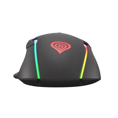 8. Mysz NATEC Genesis Xenon 220 RGB NMG-1572 (optyczna; 6400 DPI; kolor czarny)