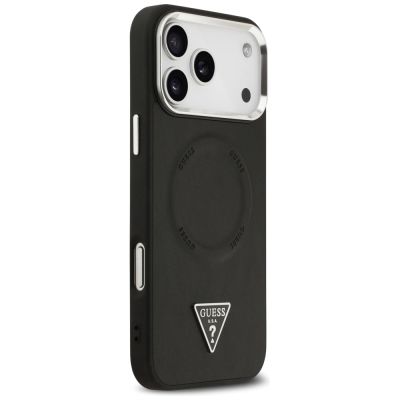 4. Etui Guess Triangle Logo MagSafe na iPhone 17 Pro Max - czarne