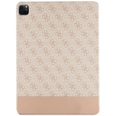 2. Etui Guess 4G Stripe Allover na iPad Pro 12.9" - różowe