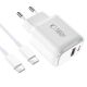 3. Ładowarka sieciowa Tech-Protect NCA20 PD 20W QC3.0 USB-A / USB-C + Kabel USB-C / USB-C 100cm - biała
