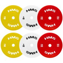 TPP ZESTAW TALERZY OLIMPIJSKICH TECHNICZNYCH PE 2 x 1.5 - 5 KG (18 KG) HMS