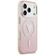 4. Etui Guess IML Gradient Triangle Logo MagSafe na iPhone 17 Pro - różowe