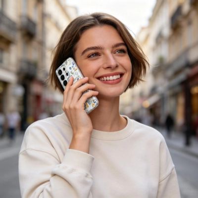 5. Etui Tech-Protect FlexAir na Samsung Galaxy S26 Ultra - kolorowe kwiaty