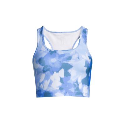 5. Top do ćwiczeń CASALL Blossom Square Neck Sports Top niebieski
