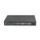 8. LANBERG SWITCH RACK 19" 16X 100MB POE+/2X COMBO GIGABIT 250W NIEZARZĄDZALNY RSFE-16P-2C-250