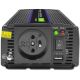 9. QOLTEC PRZETWORNICA NAPIĘCIA MONOLITH 1200 MS WAVE | 12V NA 230V | 600/1200W | USB