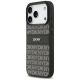 2. Etui DKNY Repeat Texture Pattern with Tonal Stripe na iPhone 17 Pro - czarne