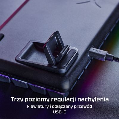 5. HyperX Alloy Origins 65 czarny / Klawiatura gamingowa / mechaniczna / HyperX czerwony / US / RGB / USB-C